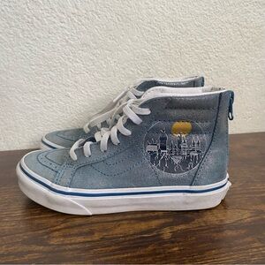 Vans Harry Potter glittery girls high-top sneakers size 1 kids